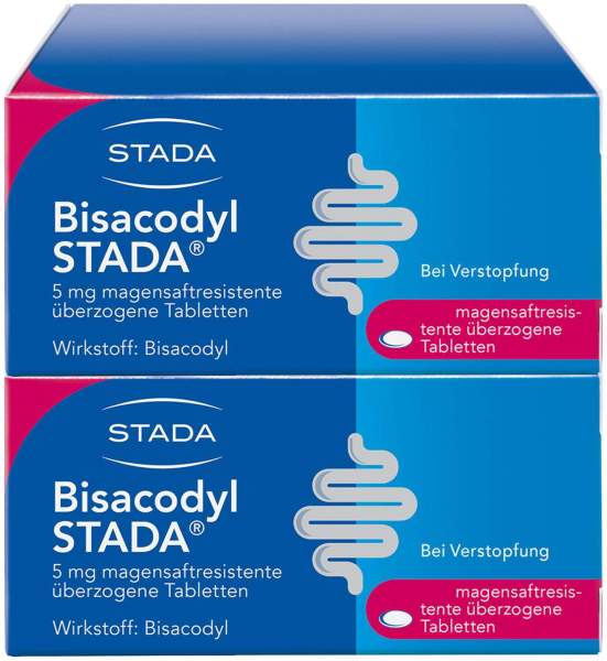 Bisacodyl Stada 5 mg magensaftresistent überzogene Tabletten 2 x 100 Stück