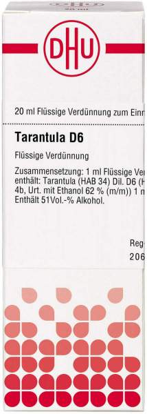 DHU Tarantula D6 20 ml Dilution