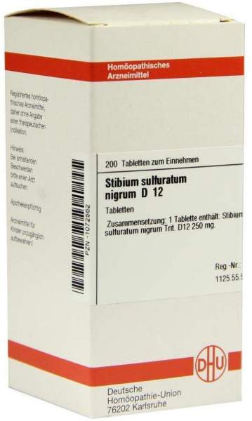 Stibium Sulfuricum Nigrum D 12 200 Tabletten