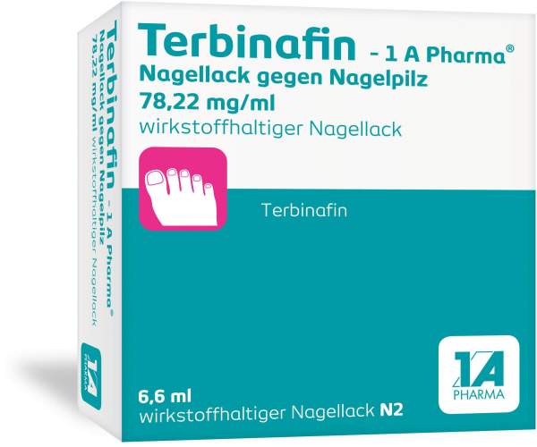 Terbinafin 1A Pharma Nagellack gegen Nagelpilz 6,6 ml
