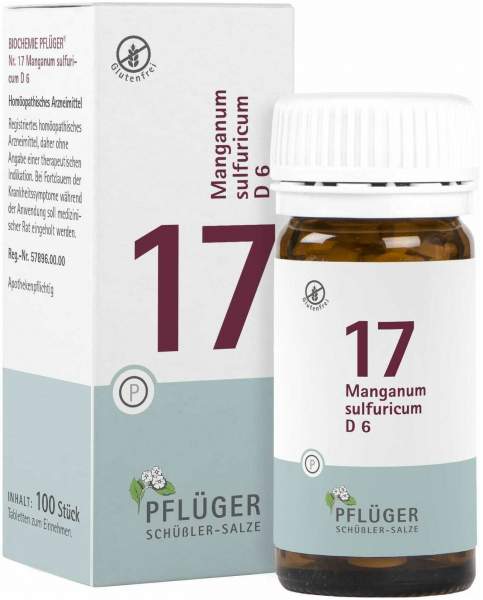 Biochemie Pflüger 17 Manganum Sulfuricum D6 100 Tabletten