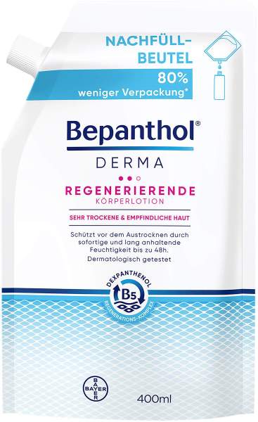 Bepanthol DERMA Regenerierende Körperlotion 400 ml Nachfüllbeutel