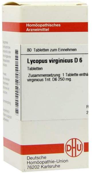 Lycopus Virginicus D 6 80 Tabletten