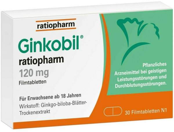 Ginkobil ratiopharm 120 mg 30 Filmtabletten