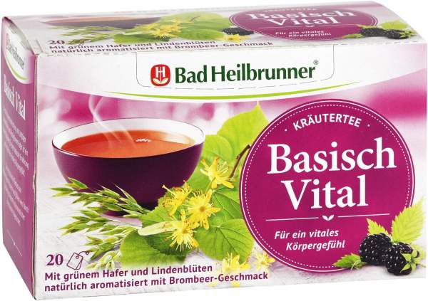 Bad Heilbrunner Kräutertee Basisch Vital Tee 20 Filterbeutel