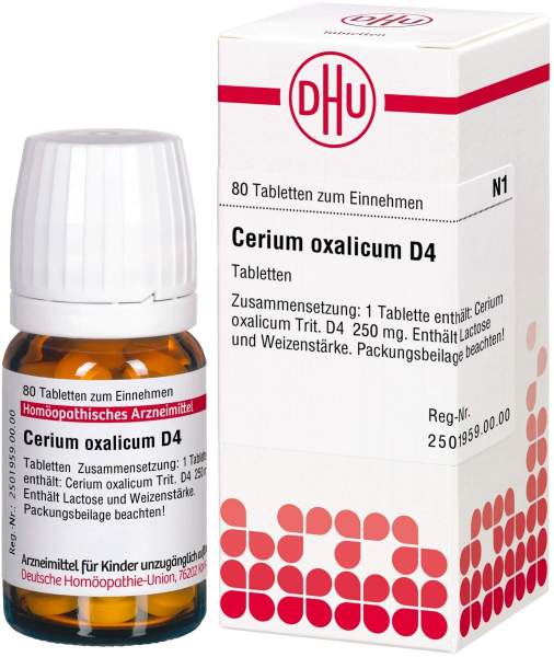 Cerium Oxalicum D 4 Tabletten
