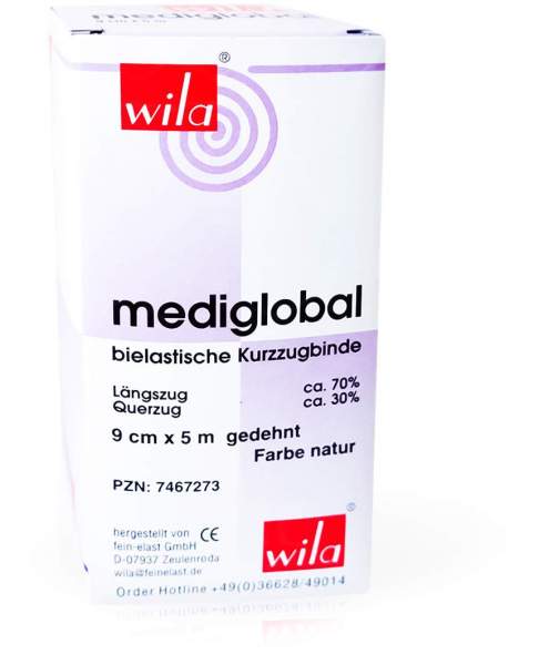 Mediglobal Kurzzugbinde Natur 9 Cmx5 M