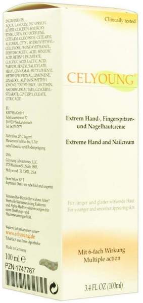 Celyoung Extrem Hand Fingerspitzen und Nagelhaut 100 ml Creme
