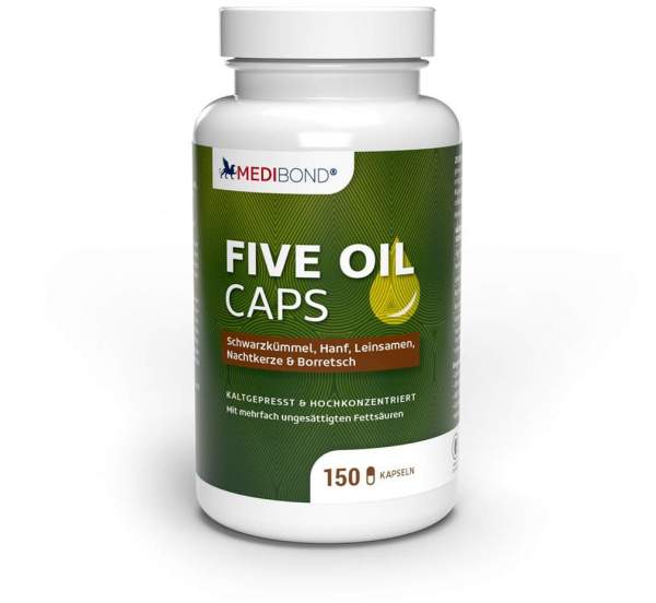 Five Oil Caps Medibond 150 Kapseln