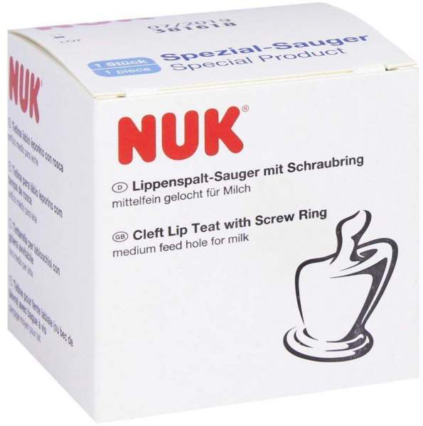 Nuk Lippenspaltsauger Weithals Schraubflasche