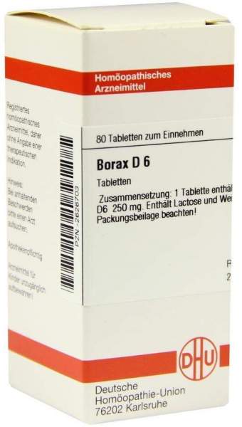 Borax D 6 80 Tabletten