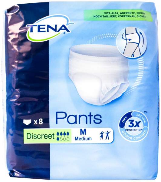 Tena Pants Discreet Medium Slip 75 - 100 cm 8 Inkontinenzslips