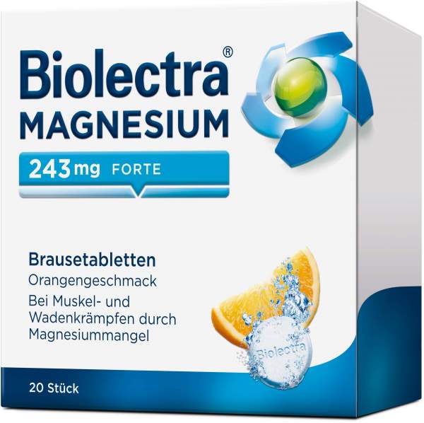 Biolectra Magnesium 243 mg Forte Orangengeschmack 20...