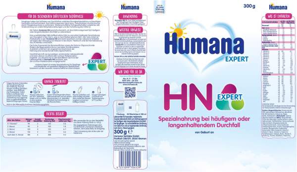 Humana Hn Expert Spezialnahrung Pulver 300 G