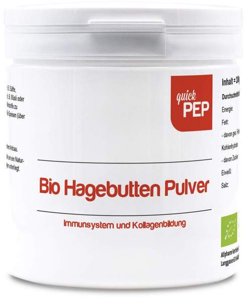 Quickpep Bio Hagebutte Pulver 300 G