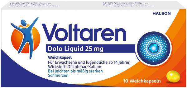 Voltaren Dolo Liquid 25 mg 10 Kapseln