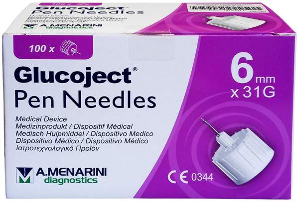 Glucoject Pen-Nadeln 31 Gx6 mm 0,25 mm