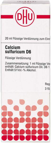 Calcium sulfuricum D 6 Dilution 10 ml
