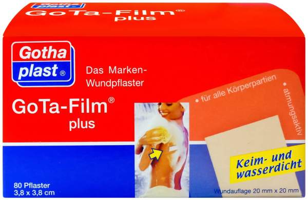 Gota Film Plus 3,8 X 3,8 cm Pflaster 80 Pflaster kaufen | Volksversand ...