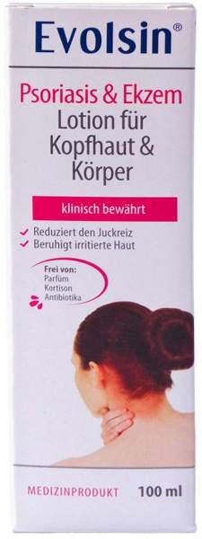 Evolsin Psoriasis &amp; Ekzem Lotion Für Kopfhaut &amp; Körper 100 ml