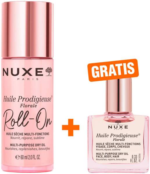 Nuxe Huile Prodigieuse Florale Roll-On 60 ml + gratis Nuxe Huile Prodigieuse Florale 10 ml