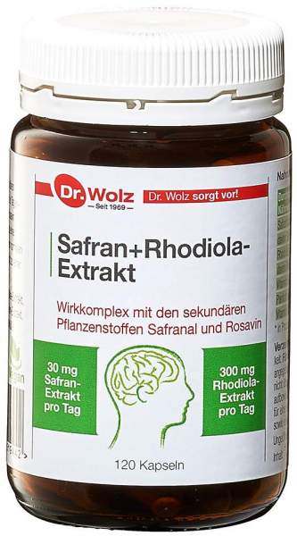 Safran und Rhodiola Extrakt Dr. Wolz 120 Kapseln