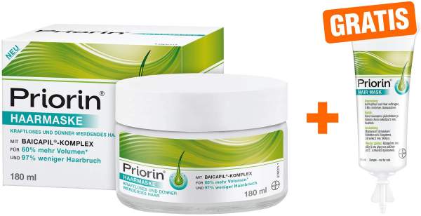 Priorin Haarmaske 180 ml + gratis 15 ml