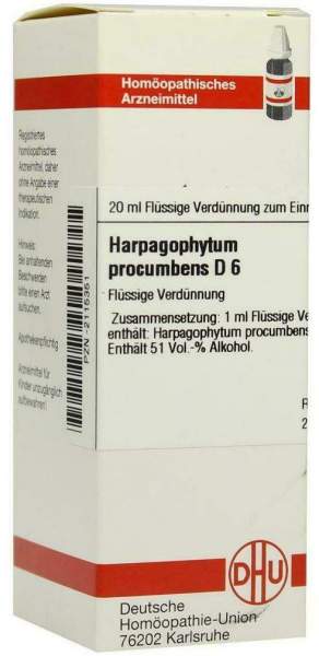Harpagophytum Procumbens D6 Dhu 20 ml Dilution