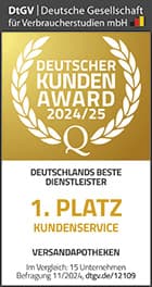 DtGV-Kundenzufriedenheit 1. Platz