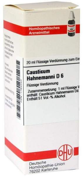DHU Causticum hahnemanni D6 20 ml Dilution