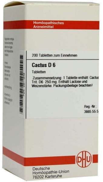 Cactus D 6 200 Tabletten