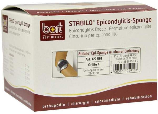 Bort Stabilo Epicondylitis Spange Gr.4 Grau