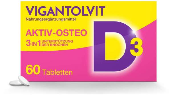 Vigantolvit Vitamin D3 K2 Calcium 60 Filmtabletten