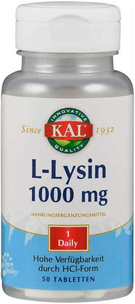 L-Lysin 1000 mg 50 Tabletten
