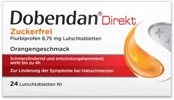 Dobendan Direkt zuckerfrei Flurbiprofen 8,75 mg 24 Lutschtabletten