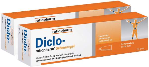 Diclo ratiopharm 2 x 150 g Schmerzgel