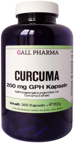 Curcuma 200 mg Kapseln 360 Stück