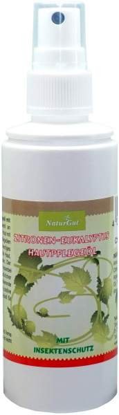 Zitronen-Eukalyptus Hautpflegeöl mit Insektenschutz, Sprühfalsche, 100 ml