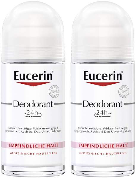 Eucerin Deodorant Roll-On 24h 2 x 50 ml
