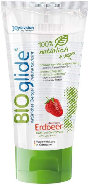 Bioglide Erdbeer 80 ml Gel 100 % Bio