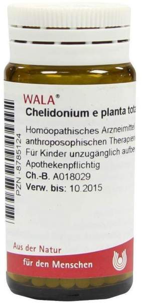 Wala Chelidonium e planta tota D3 20 g Globuli