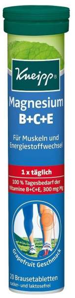 Kneipp Magnesium + Vitamin B+c+e 20 Brausetabletten
