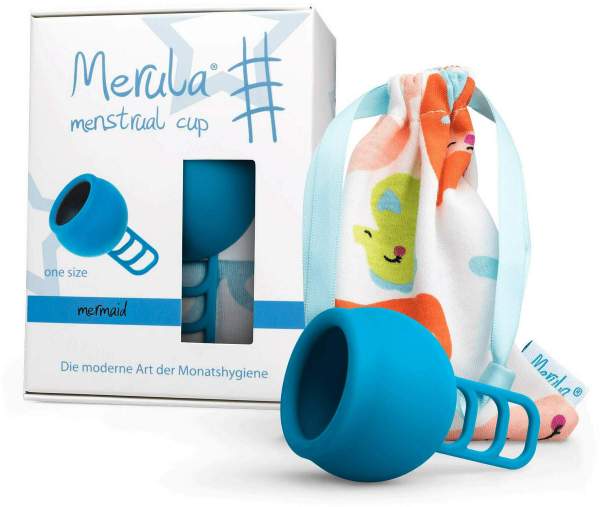 Merula Menstrual Cup Mermaid Blau