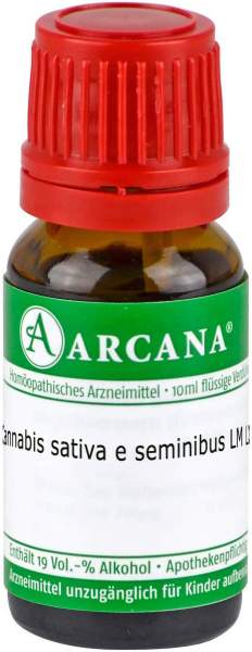 Cannabis sativa e seminibus LM 60 Dilution 10 ml