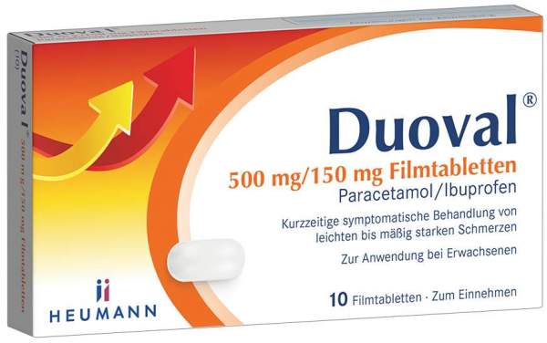 Duoval 500 mg - 150 mg 10 Filmtabletten