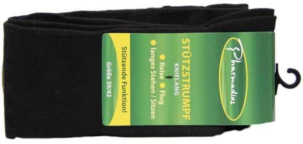 Pharmadies Stützstrumpf Gr.39-42 Schwarz