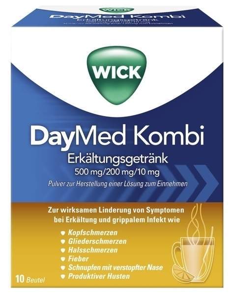 WICK DayMed Kombi Erkältungsgetränk 10 Beutel Pulver