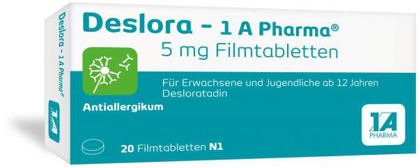 Deslora - 1a Pharma 5 mg Filmtabletten 20 Stück