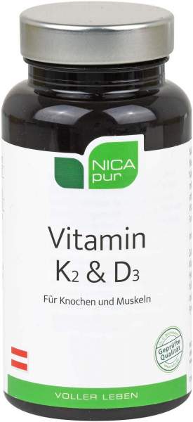 Nicapur Vitamin K2 &amp; D3 60 Kapseln