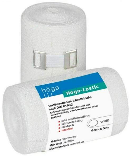 Höga Lastic Idealbinde 6cm X 5m Mit Cellophan